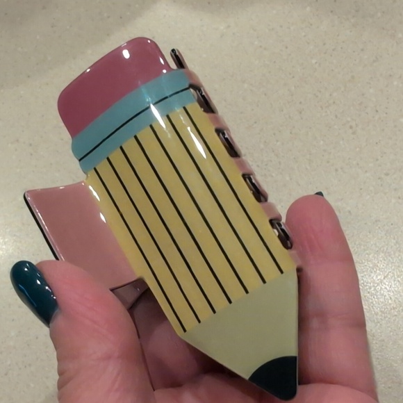 Teacher Beaded Keychain Set With Tassles And Pencil Hairclip - Picture 5 of 6